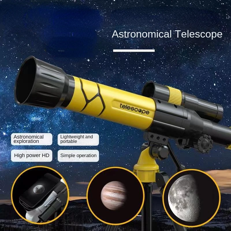 

New Getting Started for Children Astronomical Telescope HD Moon Observation Telescope Star Observation Dual-Use