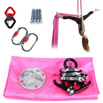 Aerial Silks Yoga Swing Kit Anti-gravity Fitness Strength Training 2.8m TOP 2