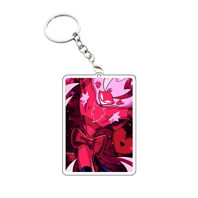 Moxxie Acryl-Schlüsselanhänger Anime Cartoon Asmodeus Blitz Millie Verosika Taschenanhänger Deko-Accessoires Mayday Geburtstagsgeschenk – Detail 13