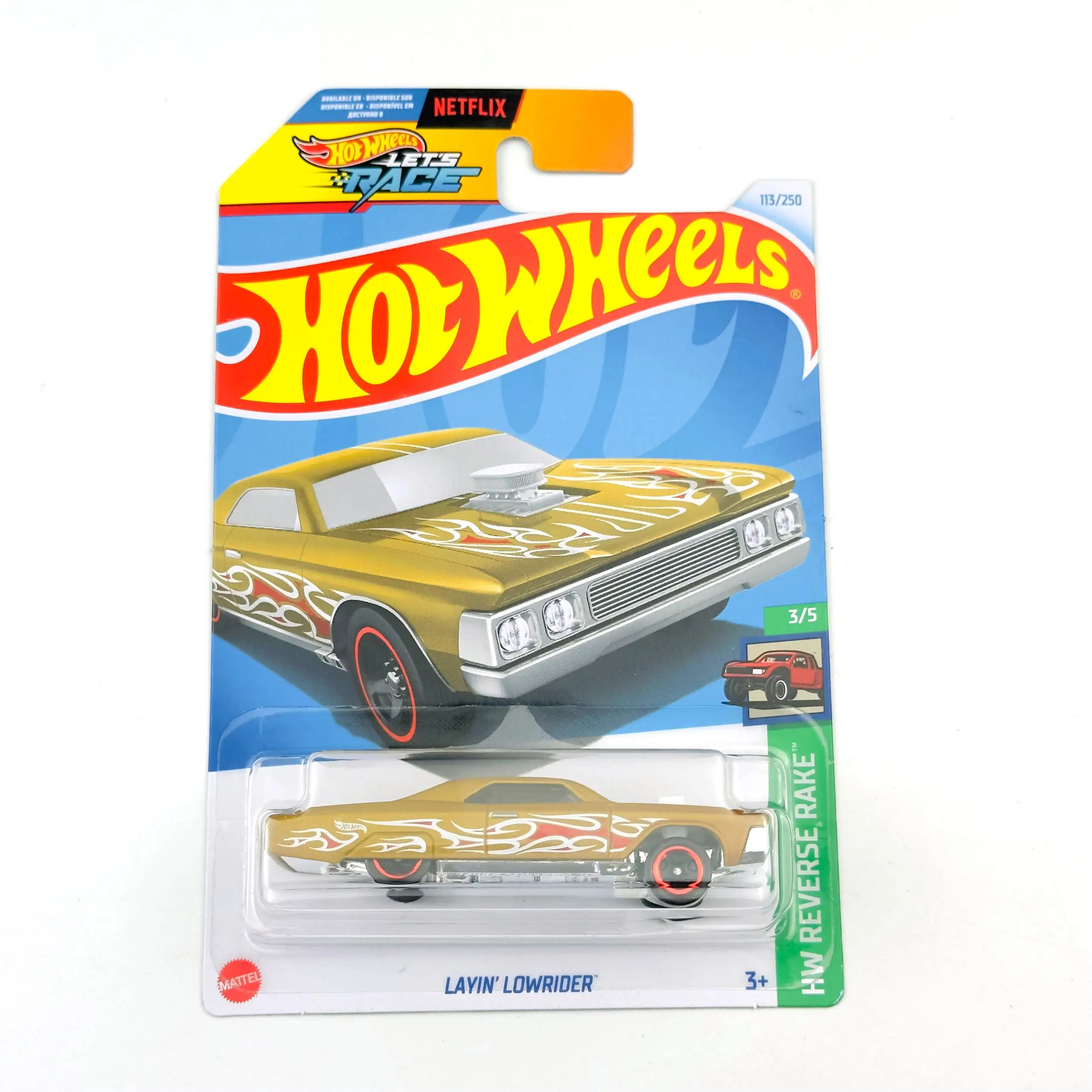 2024-113 Hot Wheels Cars LAYIN' LOWRIDER 1/64 Metal Die-cast