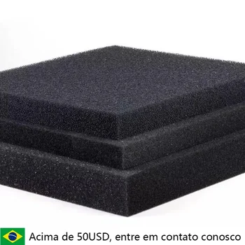 50cm x 50cm x 2cm 블랙 여과 거품 수족관 물고기 탱크 생화학 필터 스폰지 패드 스키머 긴 사용 시간 스폰지 공급 탱크