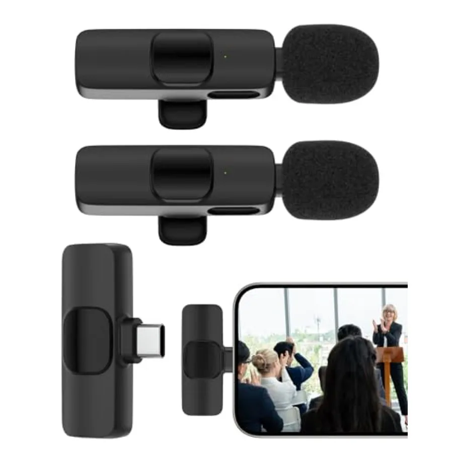 Wireless Lavalier Microphone Bluetooth for iPhone
