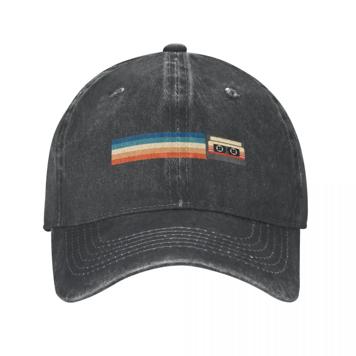

Cassette Vintage Stripe Cap Cowboy Hat streetwear Hat beach boy child hat Women's