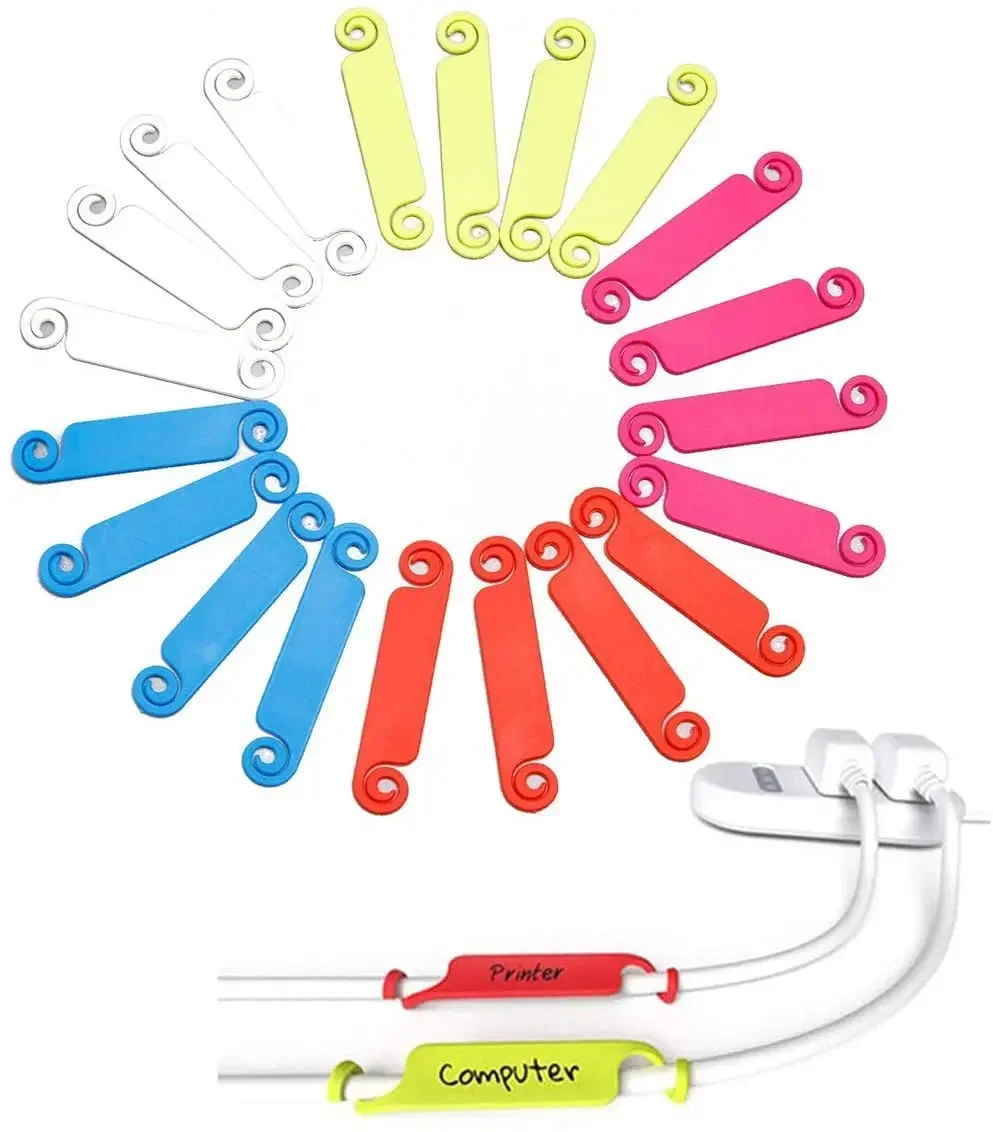 Cable Ties Wire Organizer and Cables Multicolor Labels Attaches Color Markers Storage Tie Organiser Plastic Wiring Accessories