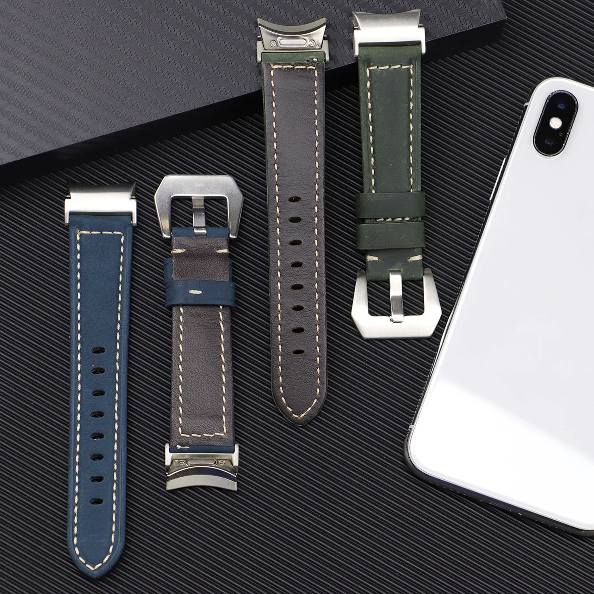 Elegant 20mm Quick Fit Leather Watch Strap