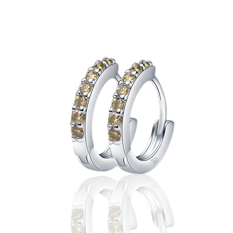 2022 Charm Double Hoop Earrings 925 Silver Fit Original Brand Charms Diy Fine Jewelry Gift For Women Fine Earring Making Gift 