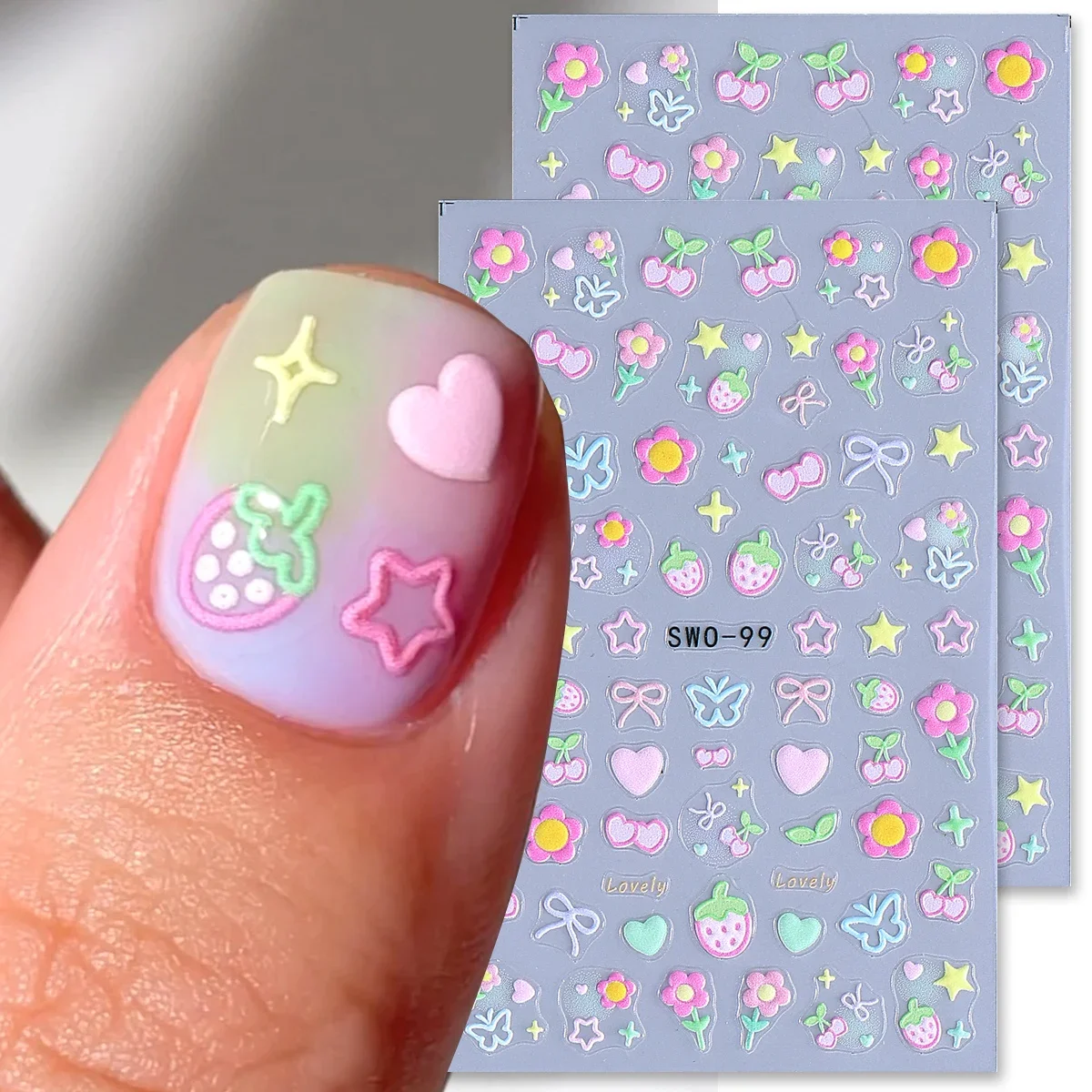 3D Nail Art Sticker Set 1