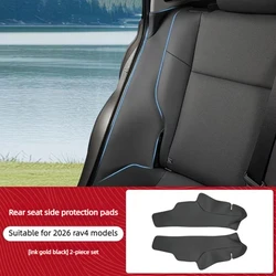 Rear Seat Side Cover Guards, Anti - Scratch Stain Guard Interior Protection Panels - Artificial leather (For Toyota RAV4 2026)