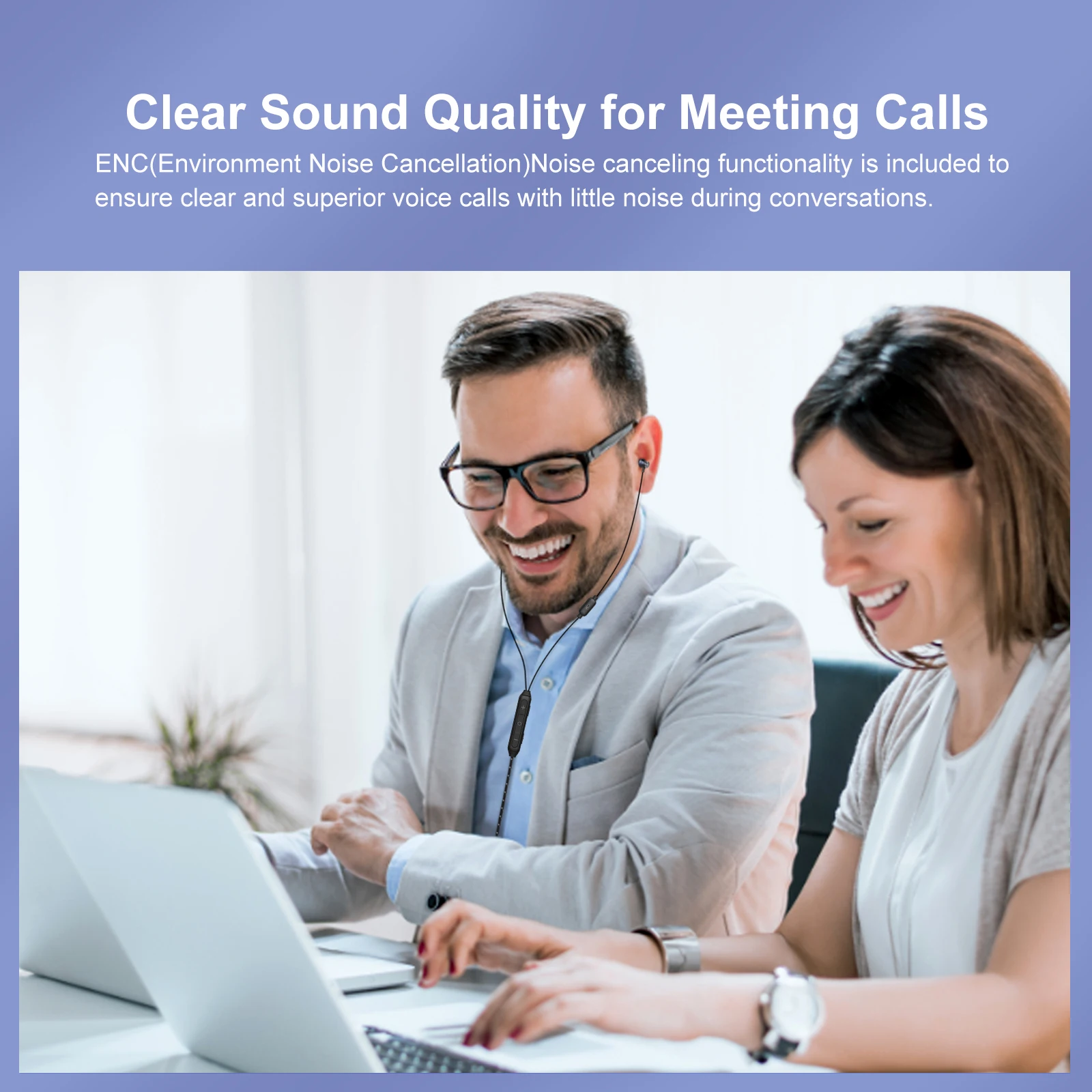 OKCSC GB50 USB Headphone for PC Laptop Wired Earbuds with Microphone Ligtweight Headset for Business Office Meeting
