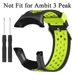 Sport Silicone Replacement Wristband (Black Green)