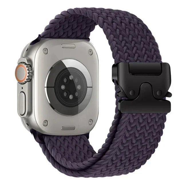 Braided Solo Loop Strap for Smartwatches - Premium Elastic Band Design