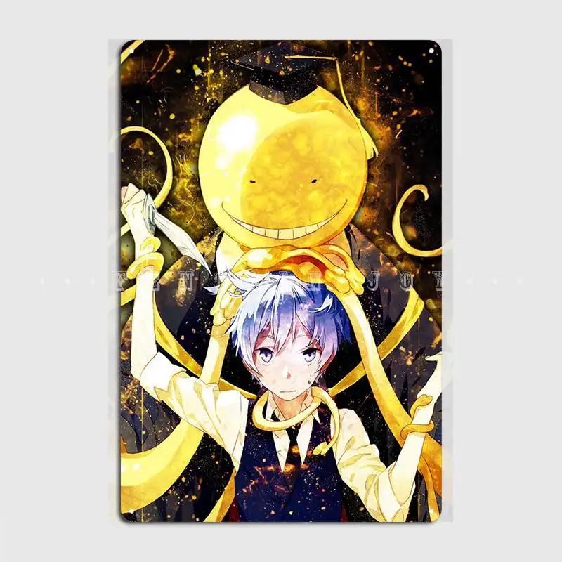 

Assassination Classroom Metal Sign Wall Funny Wall Mural Mural Painting Tin Sign Posters