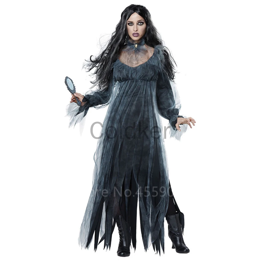 New Halloween Scary Wedding Bride Costumes for Women Cosplay Ghost Zombie Demon Vampire Dress Adult Carnival Party Disfraz