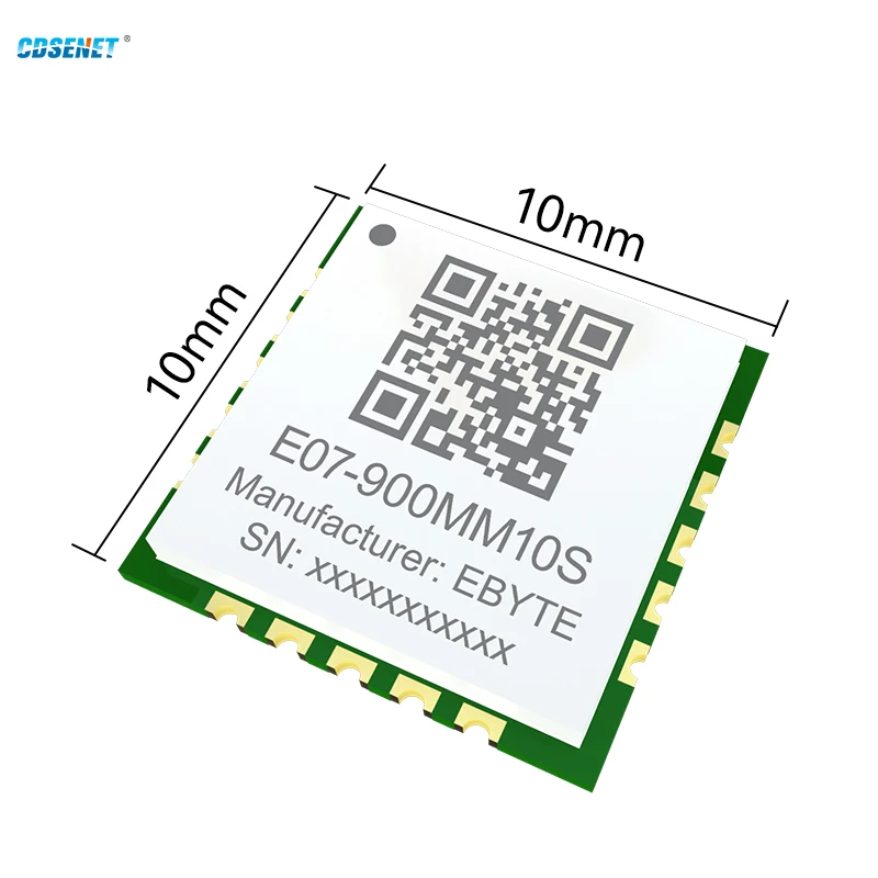 소형 SMD 스탬프 홀 안테나 무선 모듈, CC1101, 868MHz, 915MHz, SPI CDSENET E07-900MM10S, 10dbm, 1.5KM RX TX FIFO, LQI RSSI