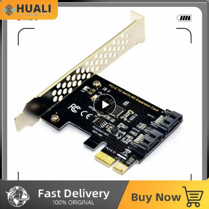 

Lightweight 6g Adapter Hard Disk Expansion Desktop 1 Pcs Pci-e To Sata3.0 Expansion Card Mini Portable High-speed Ipfs Hard Disk