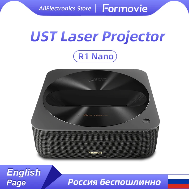 Fengmi R1 나노 UST 레이저 프로젝터, 1080P 울트라 숏 스로우 시네마, 스마트 HDR 비디오 비머, 홈 시어터 영화, 신제품