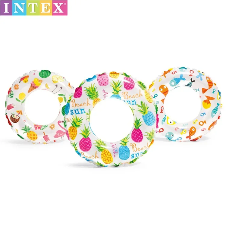 Authentic INTEX Children's Lifesaving Ring Swimming Ring Underarm Buoy 59241 For 5-10 Years Old With Diameter 61cm