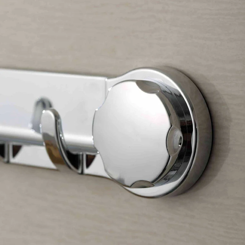 Strong suction cup hook Multifunctional towel hanging rod without punching in the bathroom Row storage hook