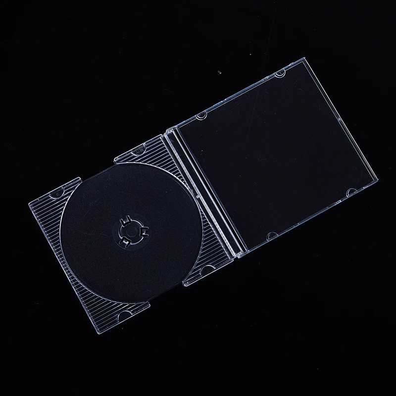 CD DVD Storage Case 5/10pcs Household Standard Single Disc Empty Clear Plastic Box