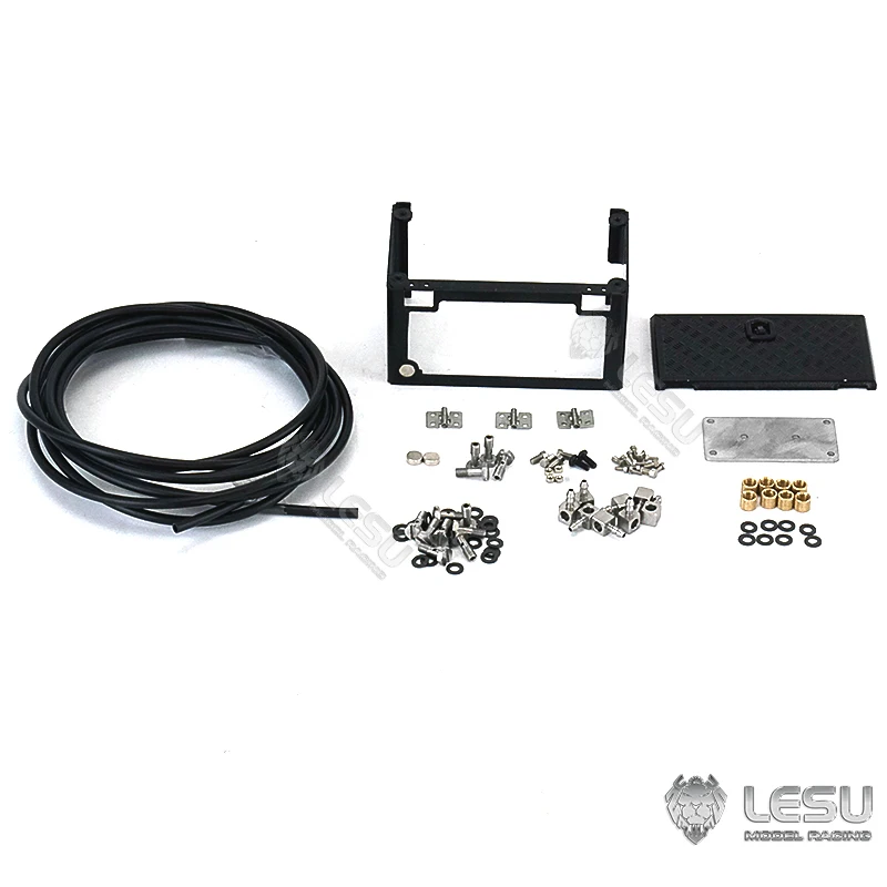 Lesu Tool Box Tool Per 1/14 Roll On/Off Idraulico Rc Truck Telecomando Gru Dumper Modello Di Auto Pezzi Di Ricambio