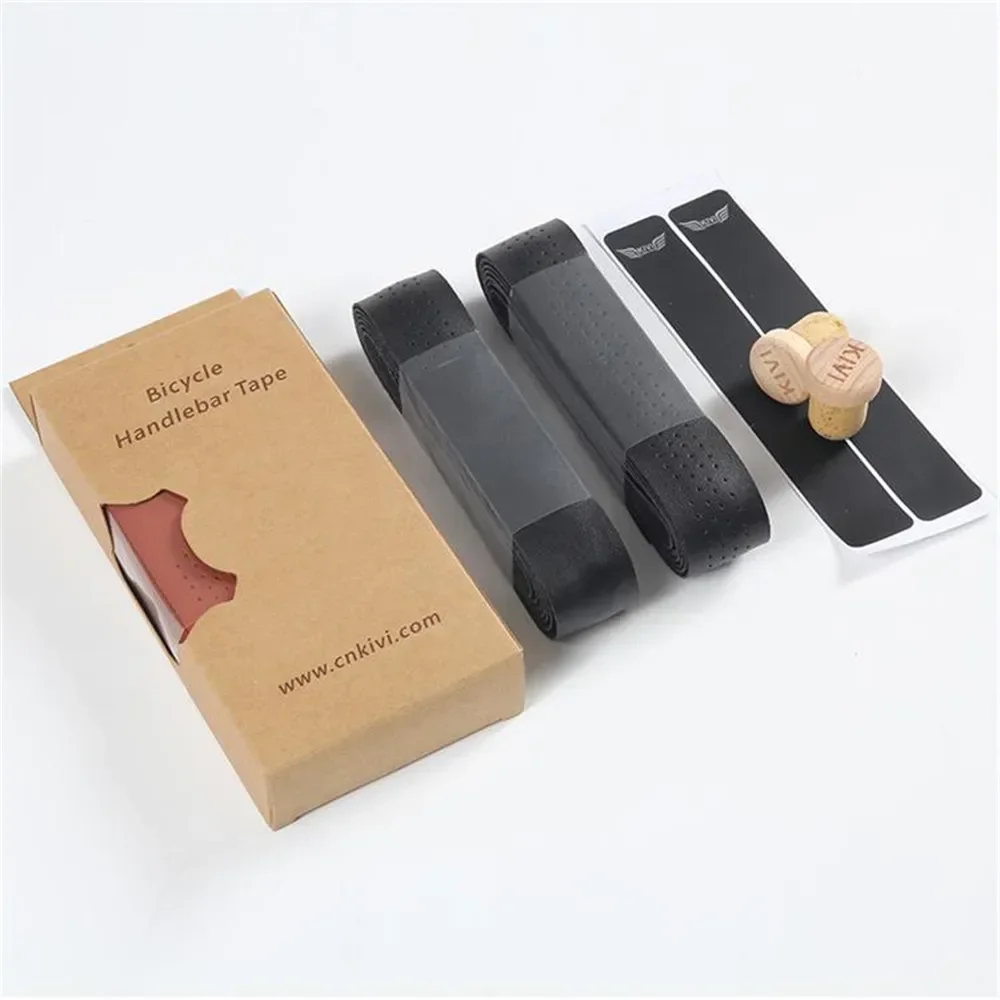 Anti-slip road bike handlebar tape 1 pair handmade vintage leather road bike handle tape