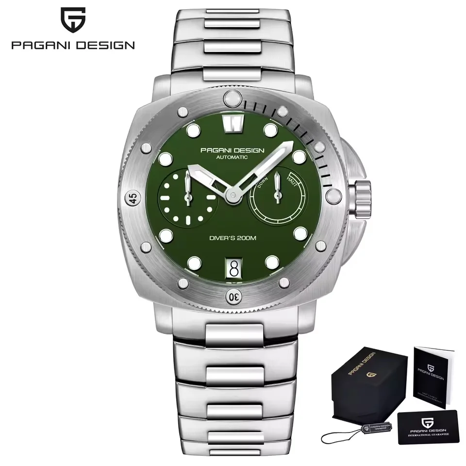 PAGANI Design Men's Automatic Mechanical Diver Watch 200M