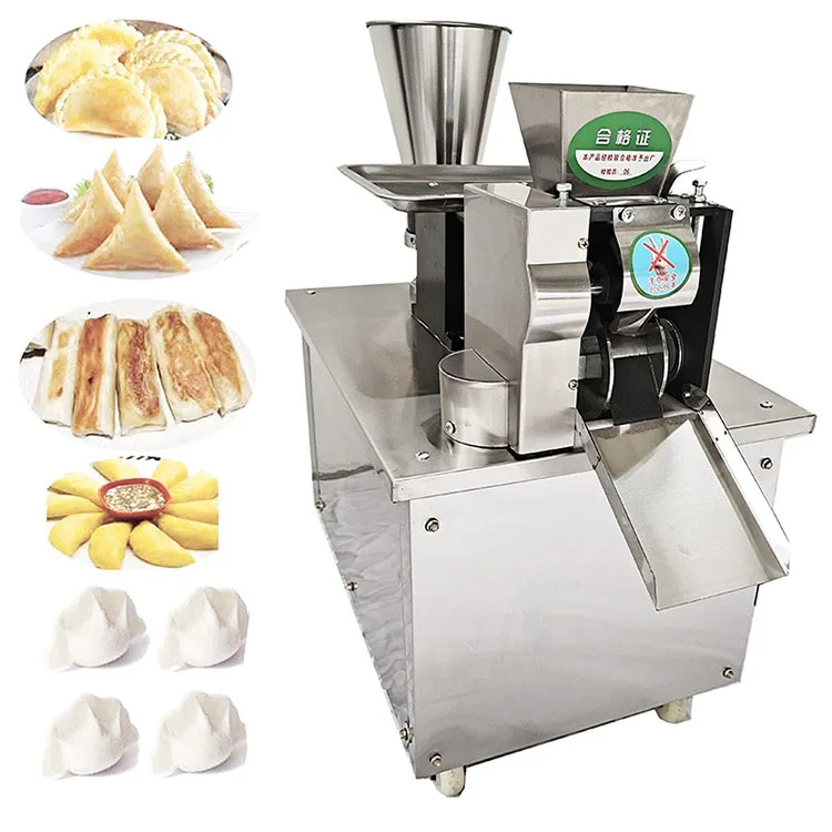 automatic dumpling skin maker dumpling wrapper moulding machine ravioli skin making wonton wrapper slicer machine 220v 110v China Large Dumpling Samosa Making Machine New Momo Making Machine