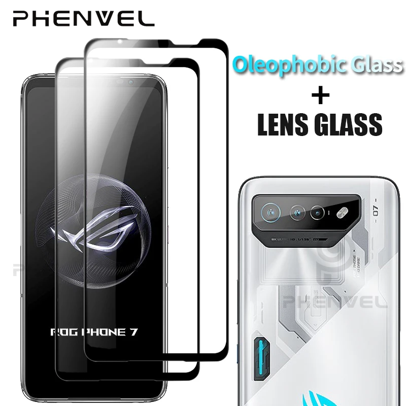 Vetro Protettivo Per Asus Rog Phone 7 Full Cover Screen Protector Rog Phone 7 Ultimate Pellicola In Vetro Temperato Oleorepellente