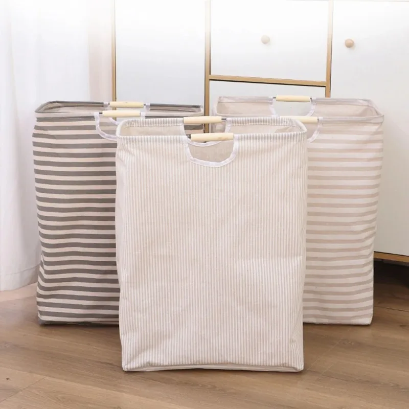Portable Foldable Fabric Waterproof Bathroom Storage Basket for Clothes