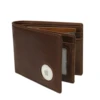 Airtag Men's Wallets RFID Genuine Leather Trifold Wallets For Men With ID Window And Credit Card Holder 1