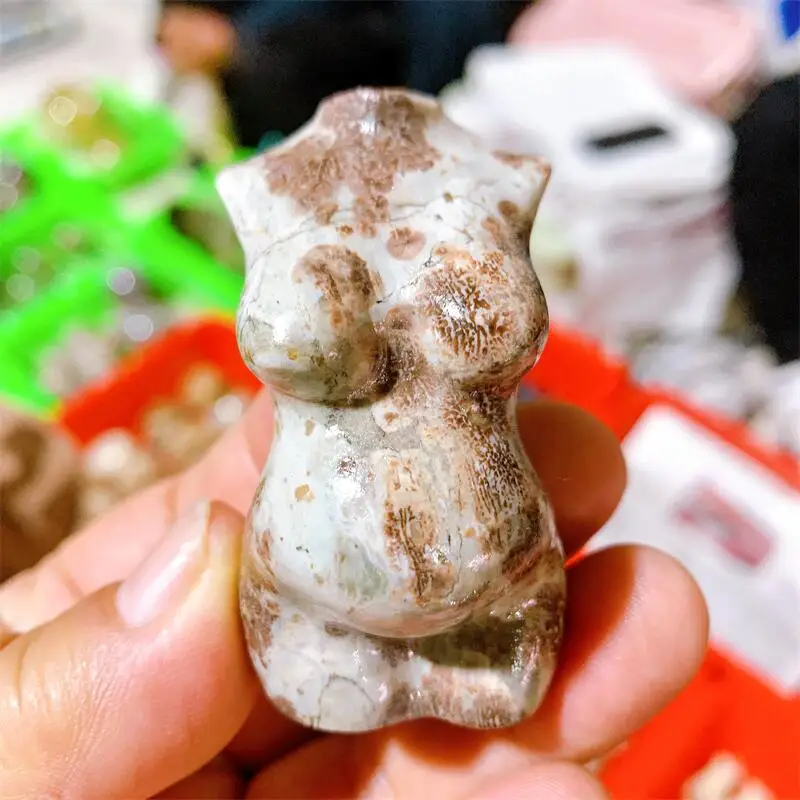 

6 см натуральный цветок, агат, модель беременной женщины, резьба по телу, Исцеляющие кристаллы, драгоценный камень, коллекционный домашний декор, подарок, 1 шт.