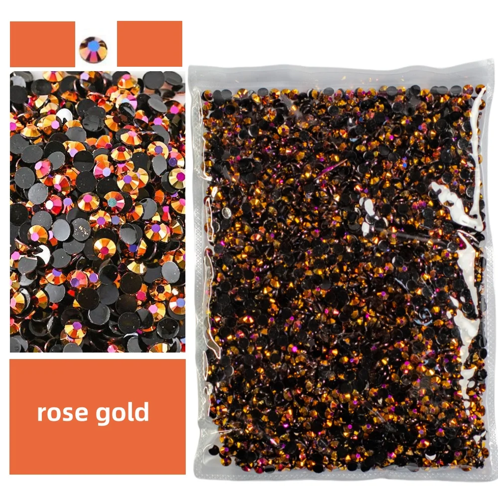 Bulk Wholesale 2-6mm Jelly AB Resin Non Hot Fix Rhinestones Flat Back Plastic Crystals Strass Glitters Big Package Stones