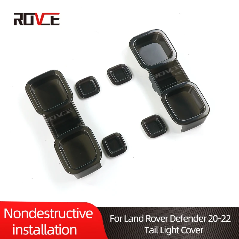 Couvercle Feu Arrière Defender 90/110 2020-2022 - Noir Fumé ABS Sportif