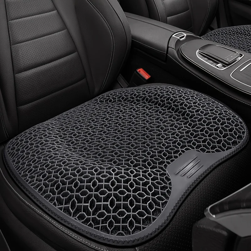 Summer Car Lumbar Support with Honeycomb Gel Ice Silk Breathable Back Cushion for Driving&Office Chair Ventilated Seat Backrest