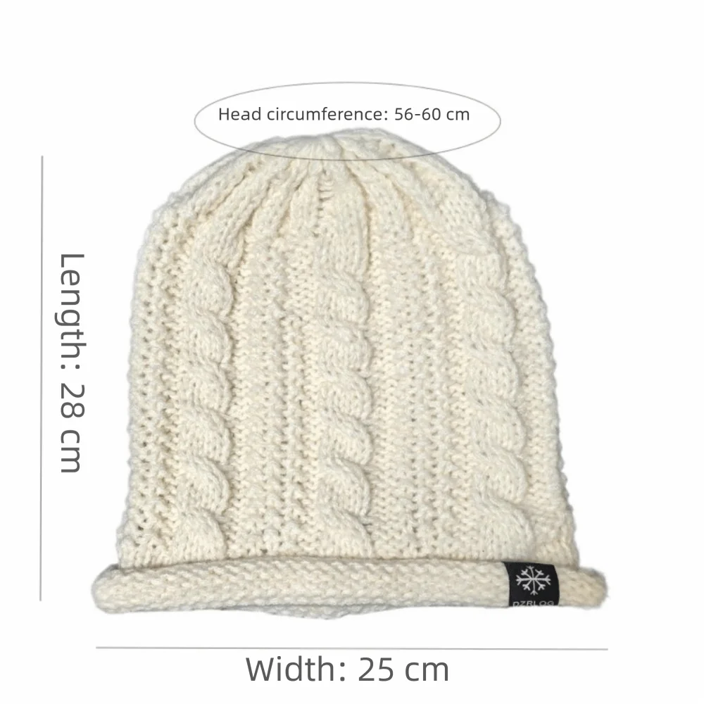 Fashion Comfy Stretch Women Knitted Hats Coldproof Ear Protection Knit Slouchy Beanie Windproof Warm Cap Outdoor