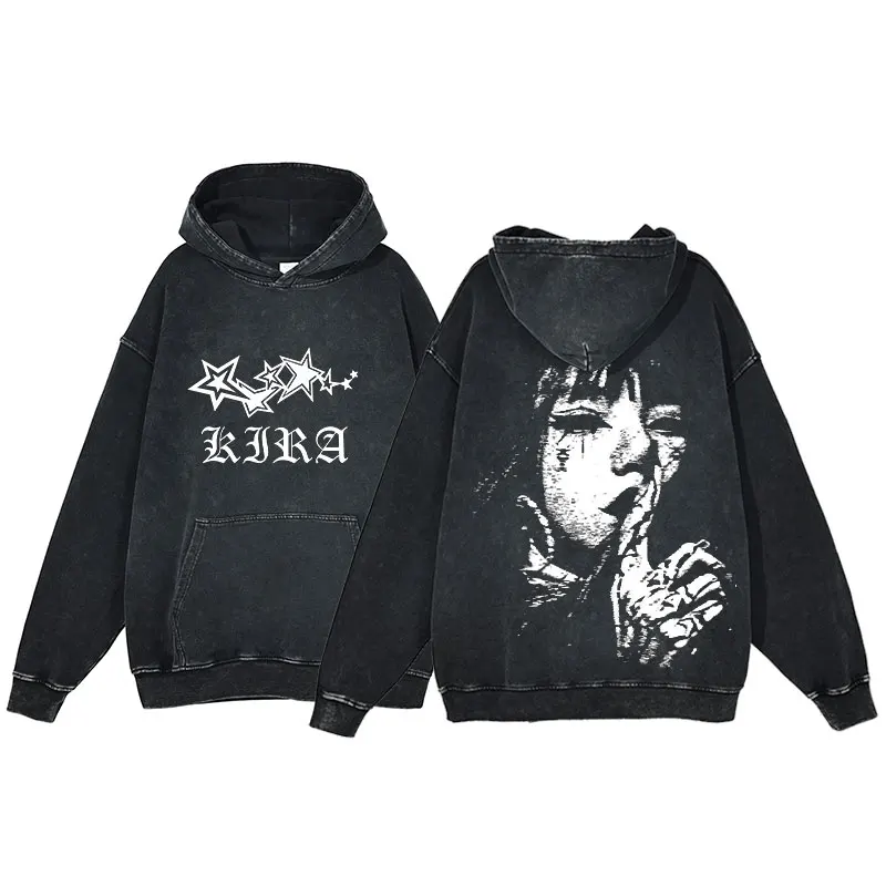 

Y2k Hoodies Men Women Fashion Graphic Washed Long Sleeve Goth Clothing Aesthetic Streetwear Vintage Pullove Oversized Sweatshirt