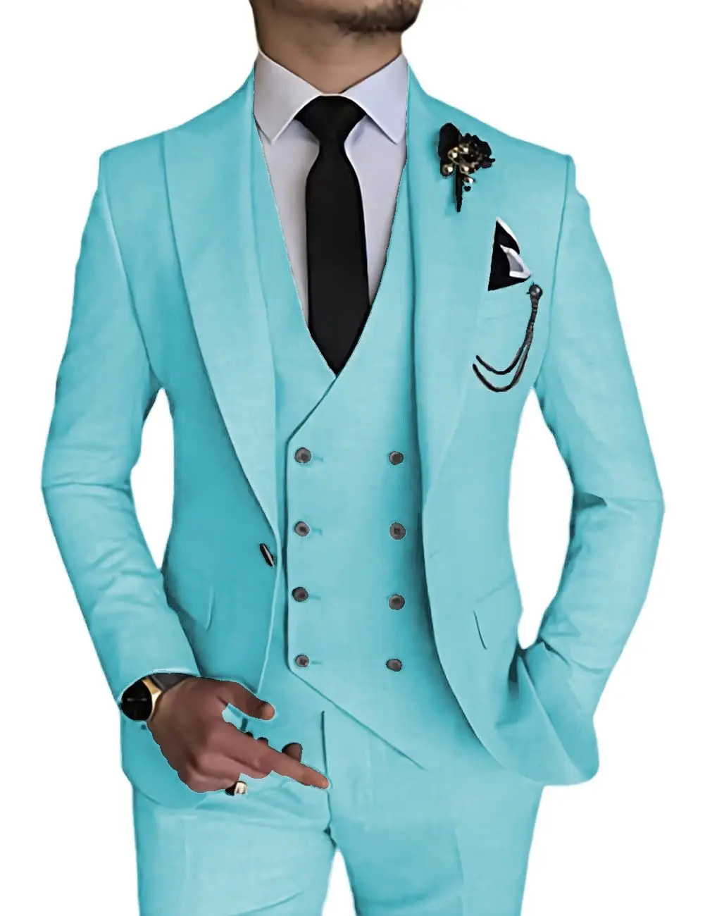 Men's Three Piece Suit  Perfect for Weddings and Special Occasions Trajes Elegante Para Hombres Trajes De Hombre 3PCS