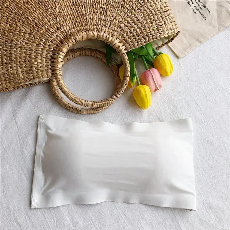 One Piece Seamless Tube Tops Women Invisible Bra Intimates Strapless Bustier Bandeau Breathable Wrapped Chest Underwear women lingerie bra women tube tops