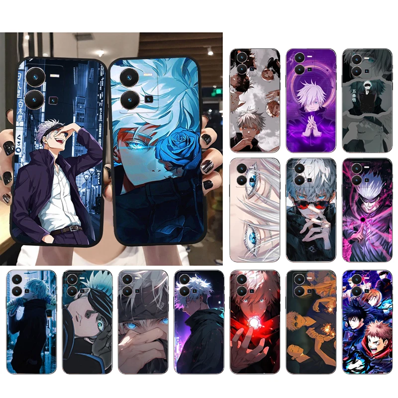

Jujutsu Kaisen Gojo Satoru Anime Phone Case For VIVO Y53S Y33S Y01 Y22S Y31 Y21 Y70 Y21S Y72 Y51 Y35 Y76 V21 V2023 V21E V20 SE
