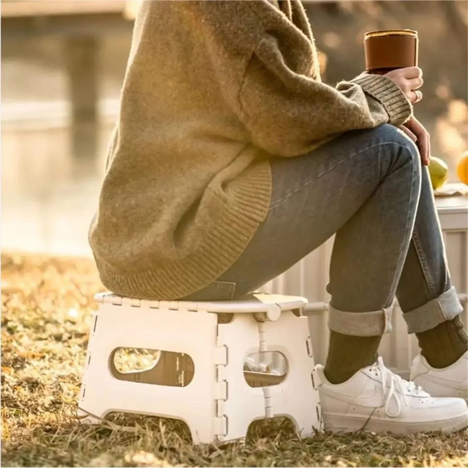 Outdoor portable folding chair plastic bench folding small bench fishing beach chair folding chair
