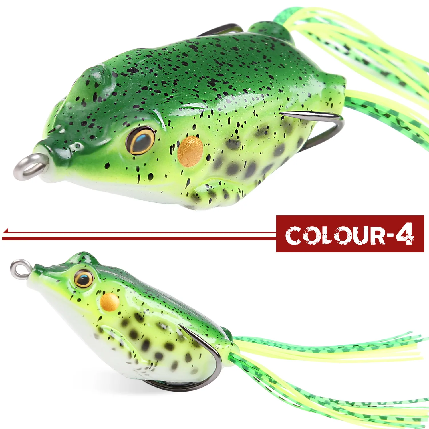 Enjoy Fishing Set 18 Esche Artificiali - Spinning, Rana E Metal Lures In Scatola Portatile - 4
