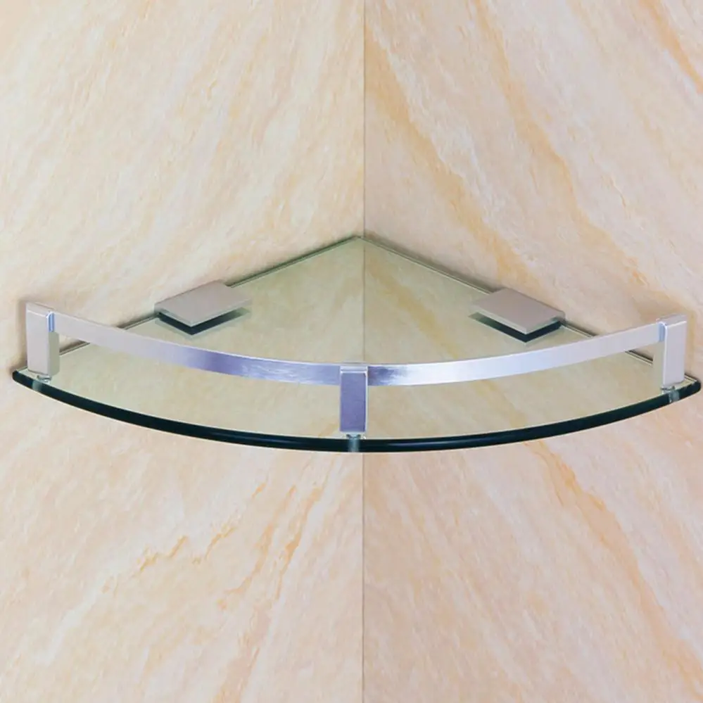 1 Piece Aluminum Alloy Square Glass Clip Fixed Support Bracket for Thick Glass Clip Shelf Clamp Holder Cabinet Backplates