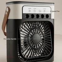 Ventilateur 3-en-1 : Climatiseur, Mini Refroidisseur d'Air Domestique, Lumière Nocturne LED, Humidificateur Portable, Ventilateur de Régulation d'Air pour Bureau et Maison 3