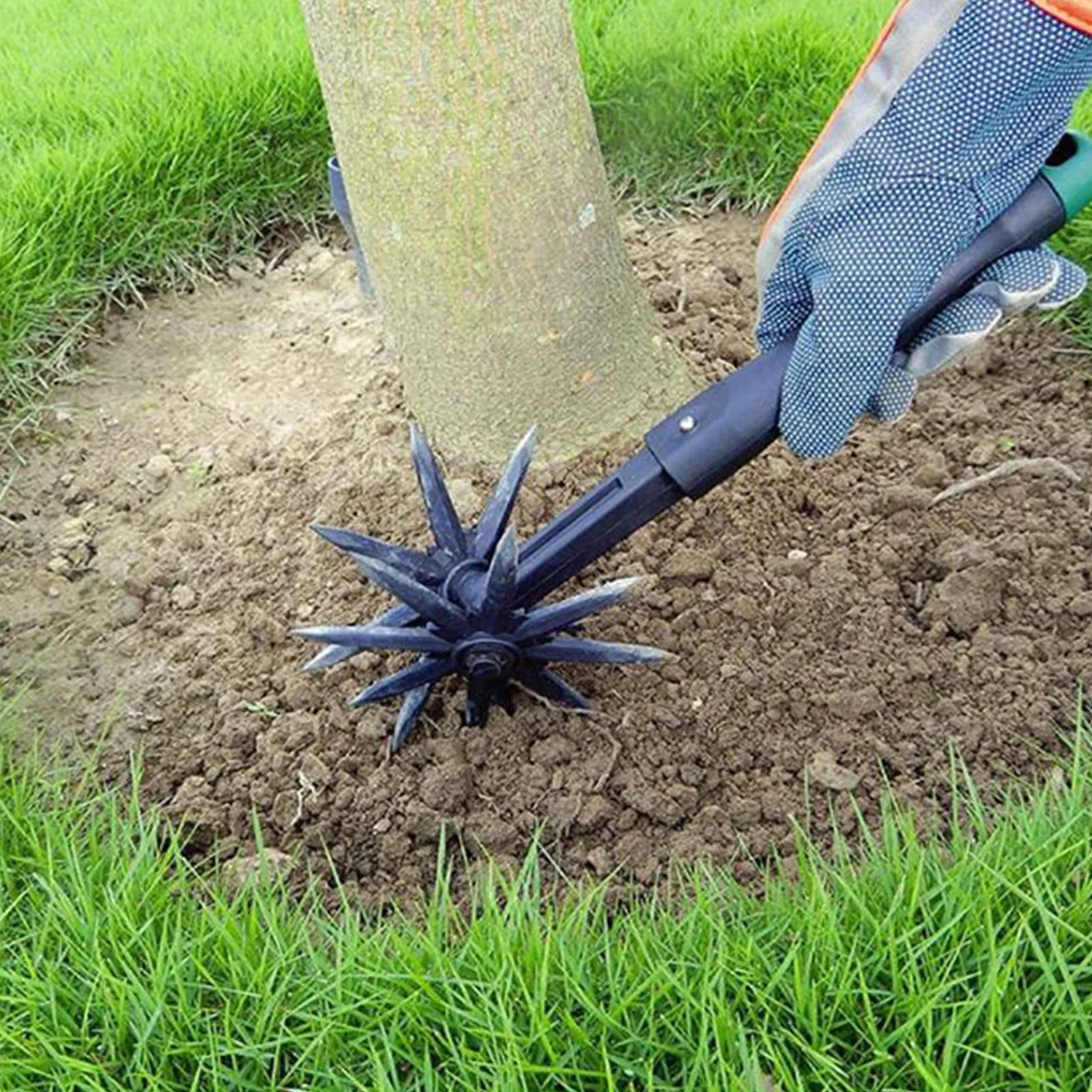 Garden Rotary TillerGrass Repair And Seed Planting Tool Labor saving