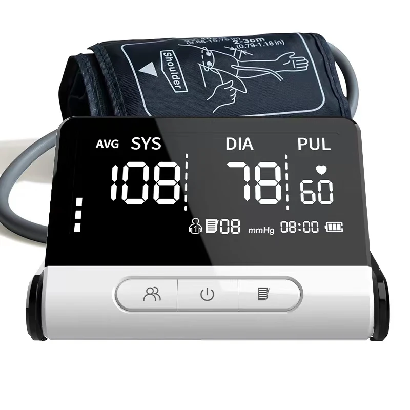 Electronic Automatic Blood Pressure Meter Bp Monitor With Stand Blood