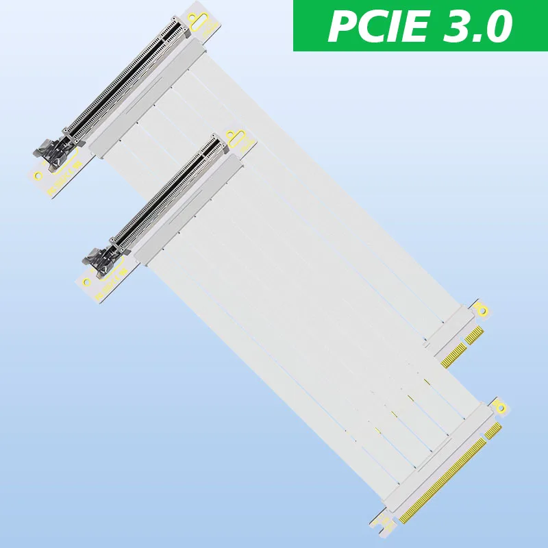 

Белый переходник PCI Express 3,0 с креплением на 90 градусов Gpu PCIe 3,0x16 Удлинительный кабель 16x переходник удлинитель для вертикальной видеокарты