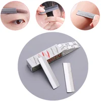 Disposable 10/30/50/100PCS Stainless Steel Hair Blade Knife Tattoo Eyebrow Trimmer Scraper Shaping Shaver Makeup Supply 1