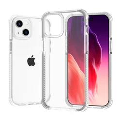 Slim Translucent Airbag Shockproof Acrylic Soft Clear Phone Case - iPhone 12 (White)