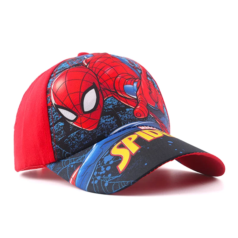 Summer Spring Disney Spiderman Anime Kids Hat Boy Girl Travel Caps Spider Man Children Baseball Caps Baby Accessories