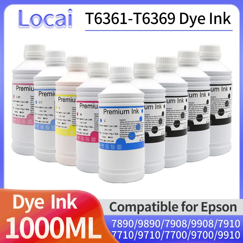 

Краска для принтера Epson Stylus Pro 1000 7890 9890 7908 9908 7900 9900 7910 9910 7710 9710 7700 (Доступно 11 цветов), 9700 мл